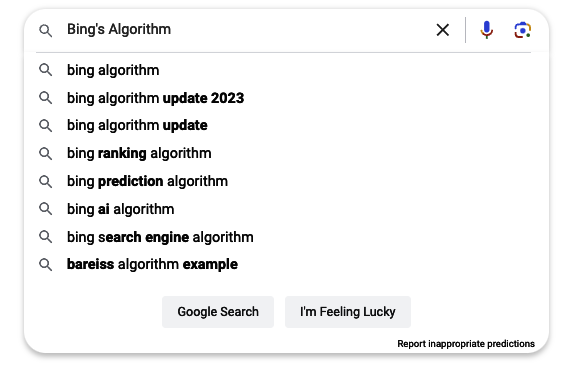 Bing's Unique Algorithm and User Experience